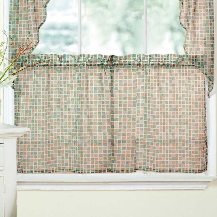 Sweet Home Collection 54'' Cafe Curtain & Reviews Wayfair